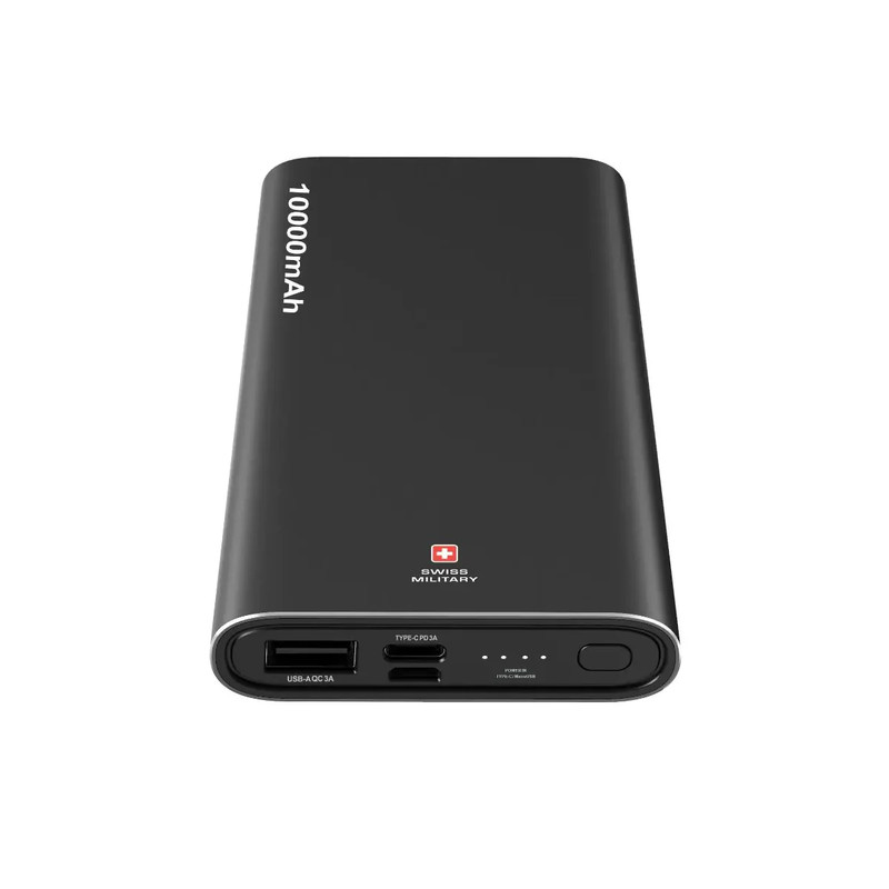 Swiss Military Chandoline Power Pack PD 10000MAh - Black -  مزود طاقة
